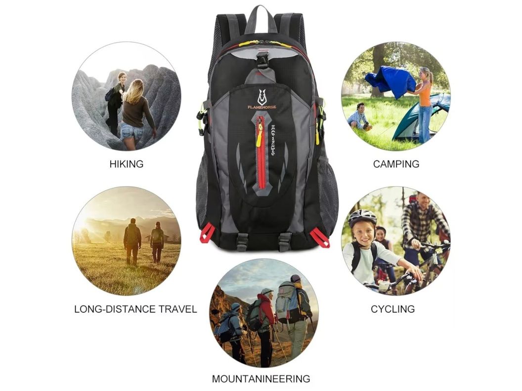 Bolso Mochila Grande Ligera Camping Viaje Resistente Agua 40L-6