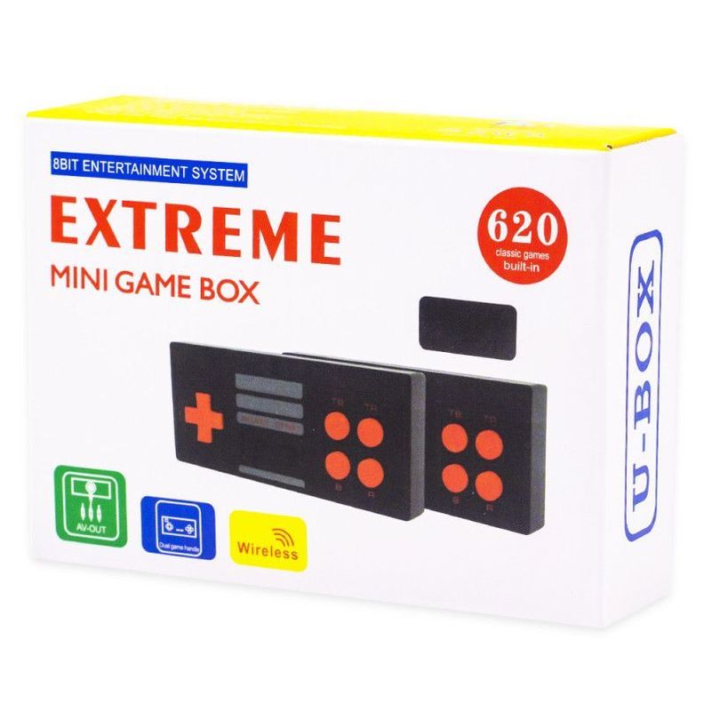Mini Consola 620 Juegos Retro Salida AV Para TV 2 Mandos-0