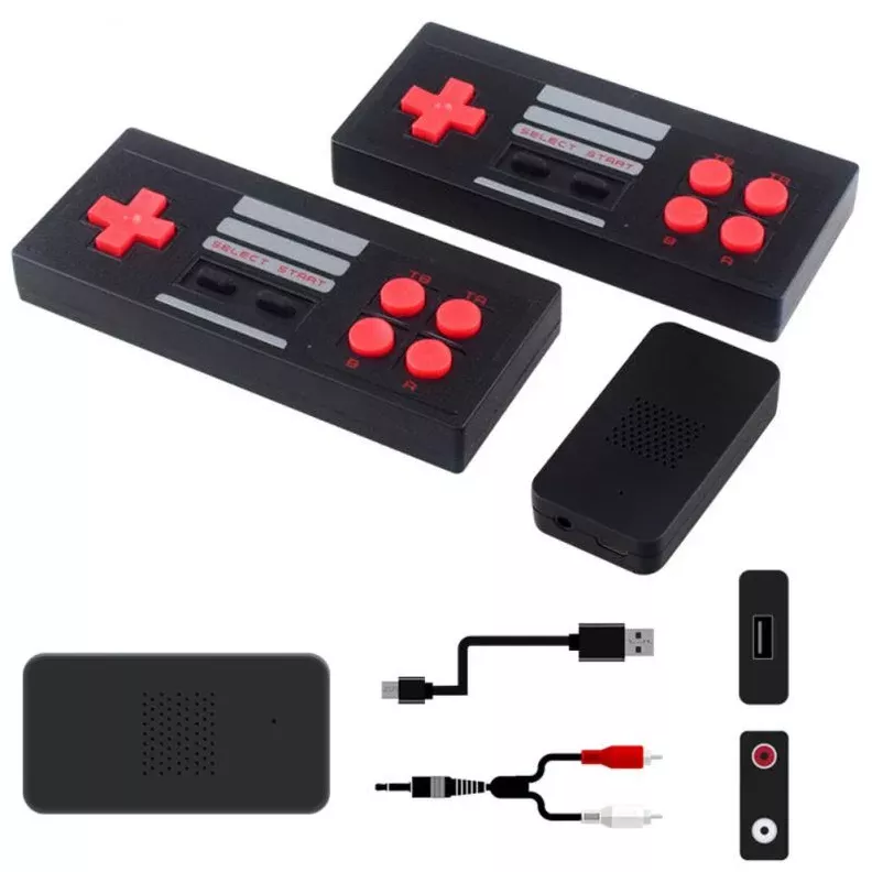Mini Consola 620 Juegos Retro Salida AV Para TV 2 Mandos-4