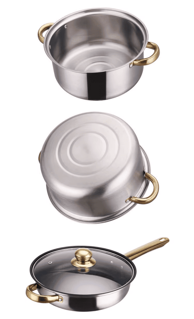 Juego Ollas Inoxidable Cocina Set 12 Piezas Antiadherente-4