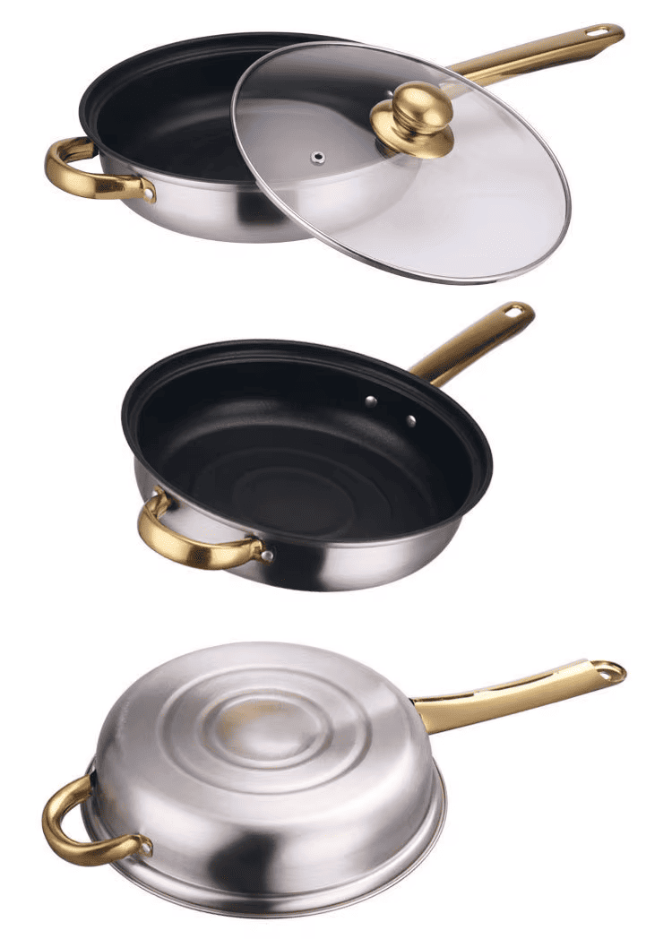 Juego Ollas Inoxidable Cocina Set 12 Piezas Antiadherente-6