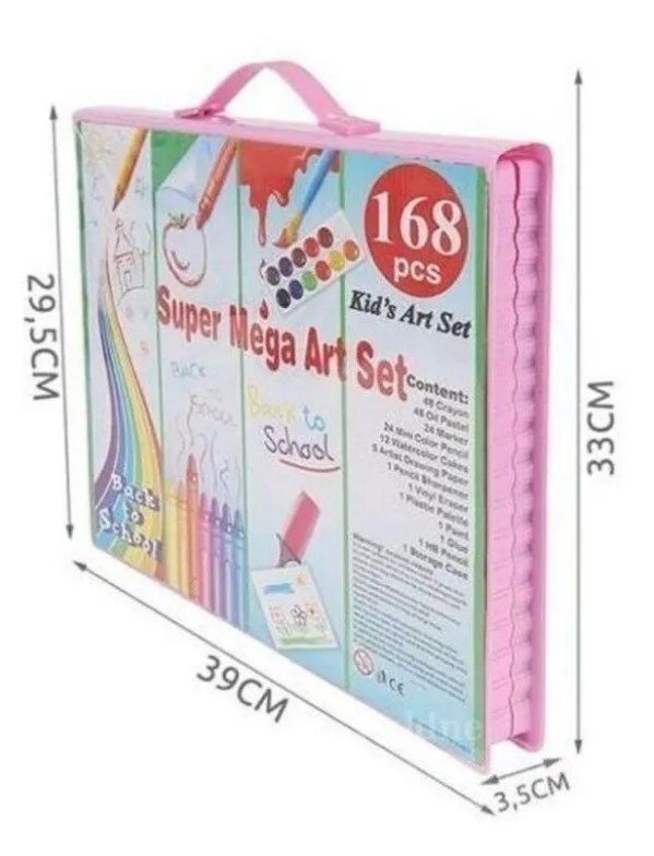Set Maleta Arte 168 Piezas Lápices Pintura Colorear Dibujar-3