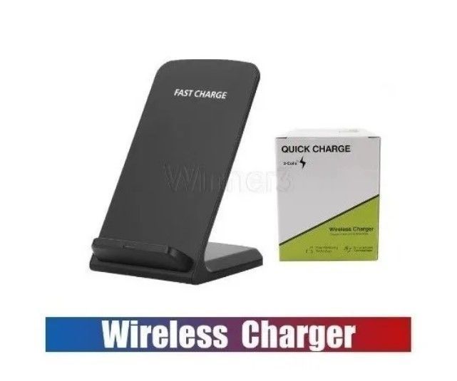 Cargador Inalámbrico Soporte Celular Smartphone Qi Rápida-1