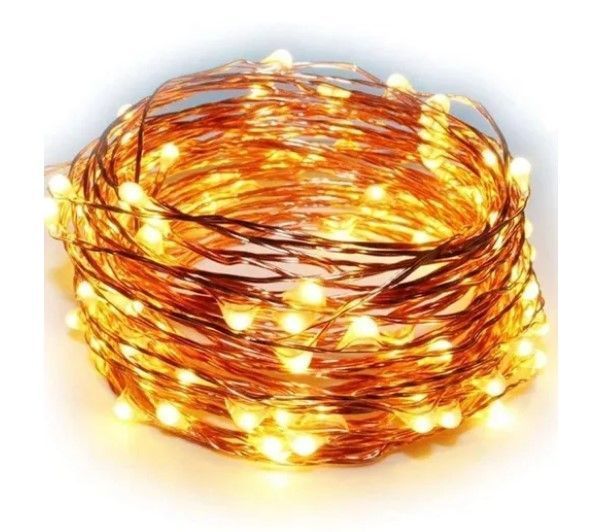 Luces Hadas Guirnalda 10 Metros 50 Mini Led Boda Decoracion-0