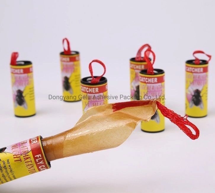 Pack 4 Cinta Atrapa Moscas Tubos Trampa Pegamento Insectos-2