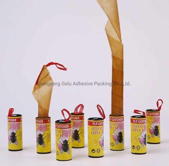 Pack 4 Cinta Atrapa Moscas Tubos Trampa Pegamento Insectos-3