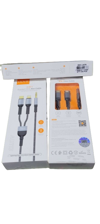Cable Audio Vidvie USBC Lightning Celular Iphone Jack 3.5mm-3