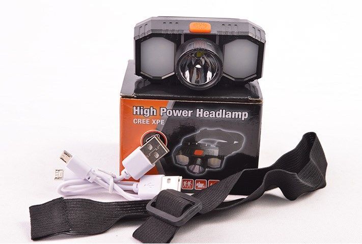Linterna Frontal Recargable Foco Cabeza Linterna Minera Foco-3