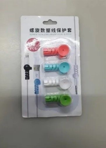 Pack 4 Protectores Para Cable Colores Surtidos Buena Calidad-2