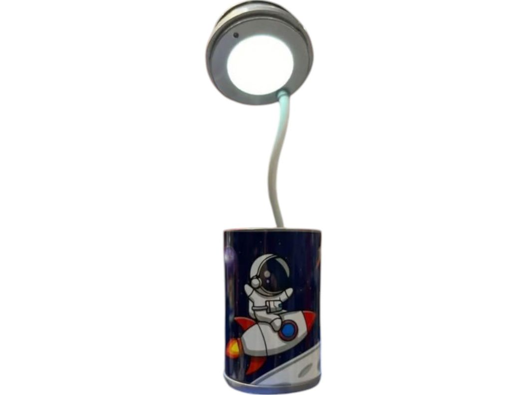 Lampara Escritorio Astronauta Led Niños Portalapiz Estudio-0