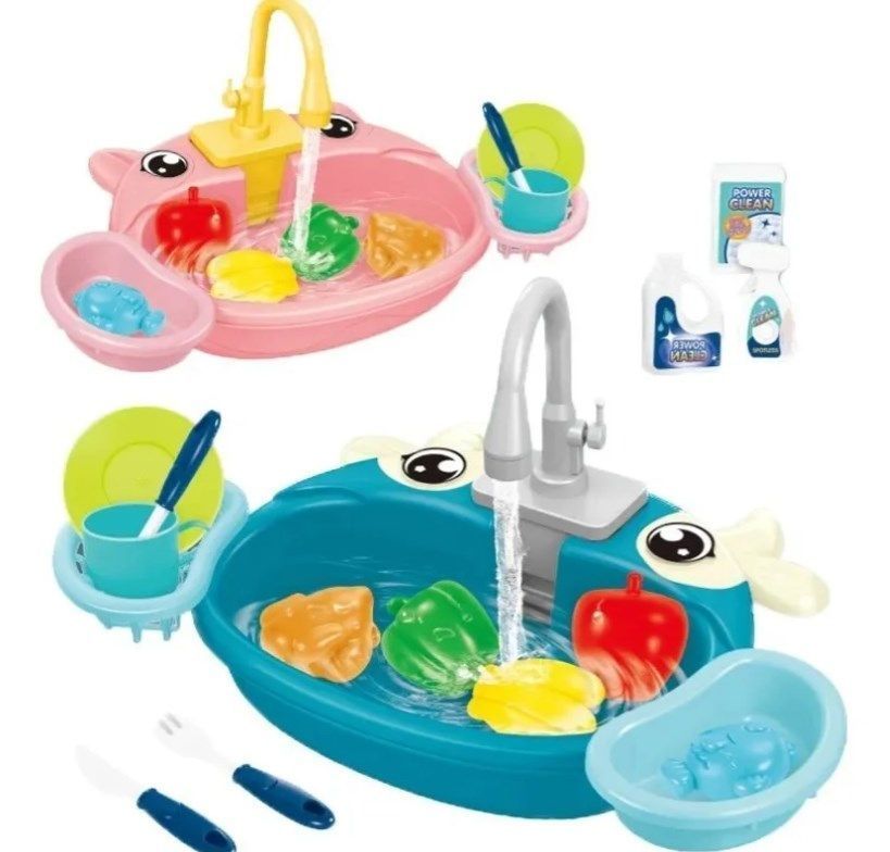 Fregadero De Cocina Lavaplatos Con Bomba Juguete Niña Niño-3