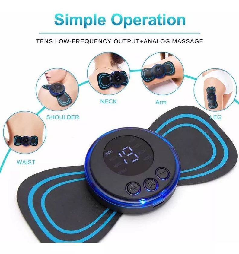 Mini Masajeador Eléctrico USB Portátil Estimula Todo Cuerpo-2
