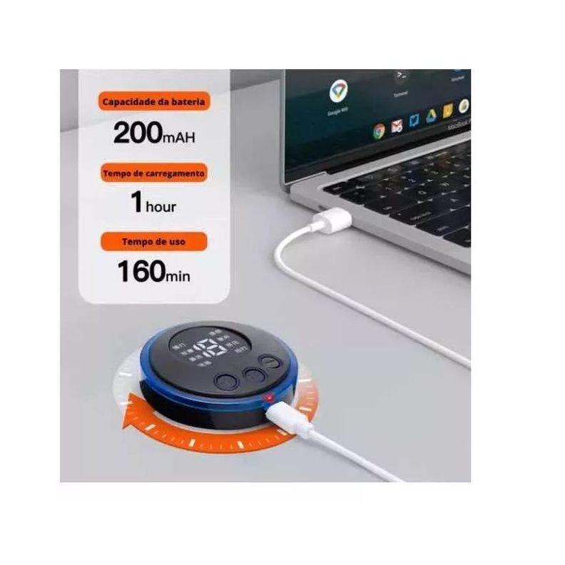 Mini Masajeador Eléctrico USB Portátil Estimula Todo Cuerpo-6