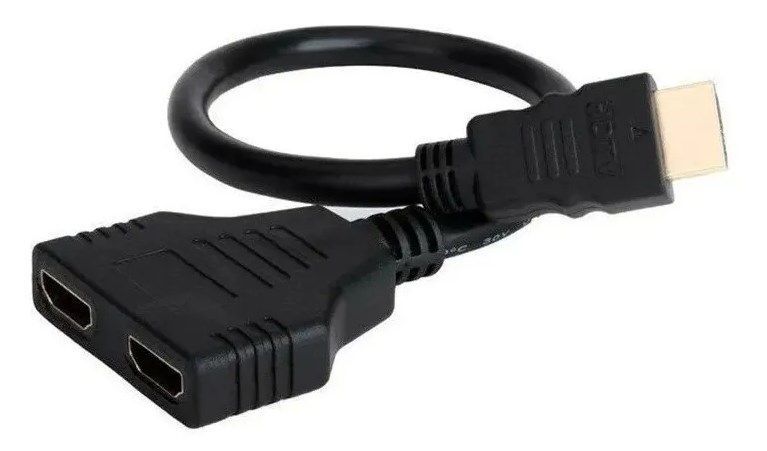Cable Tipo Hdmi 1 Macho A Doble 2 Hembra Adaptador-2