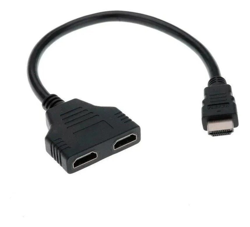 Cable Tipo Hdmi 1 Macho A Doble 2 Hembra Adaptador-0