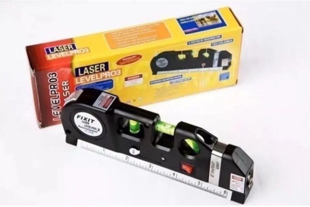 Nivel Láser Aluminio 3 En 1 Con Regla Levelpro 3 2,5 Metros-1