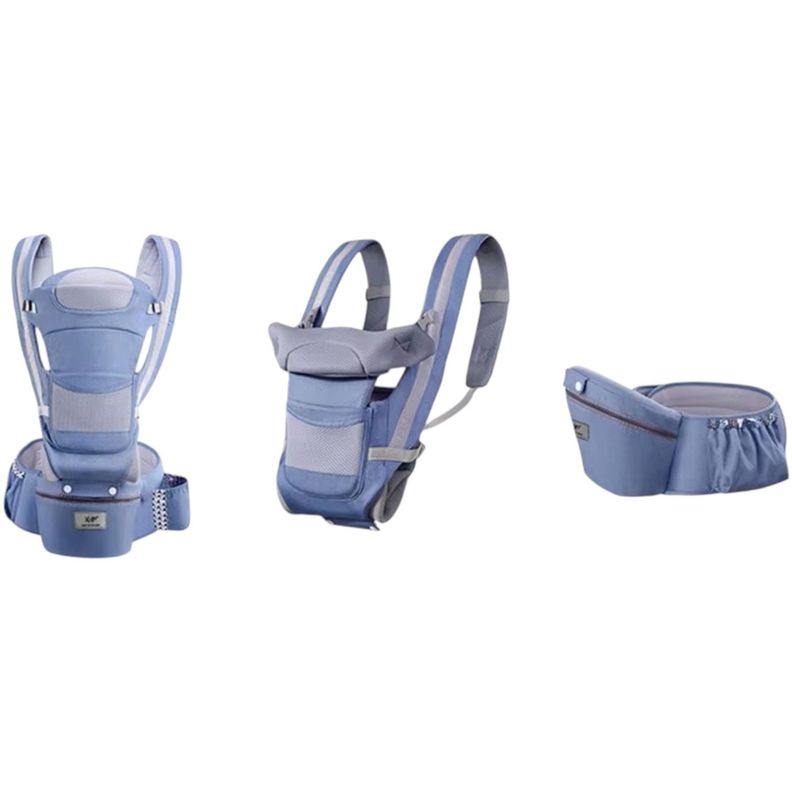 Cangurera Portabebés Ergonómico 3 en 1 Soporte Lumbar Seguro-3
