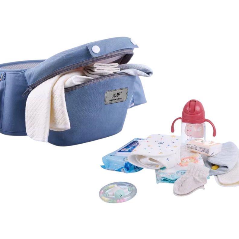 Cangurera Portabebés Ergonómico 3 en 1 Soporte Lumbar Seguro-4