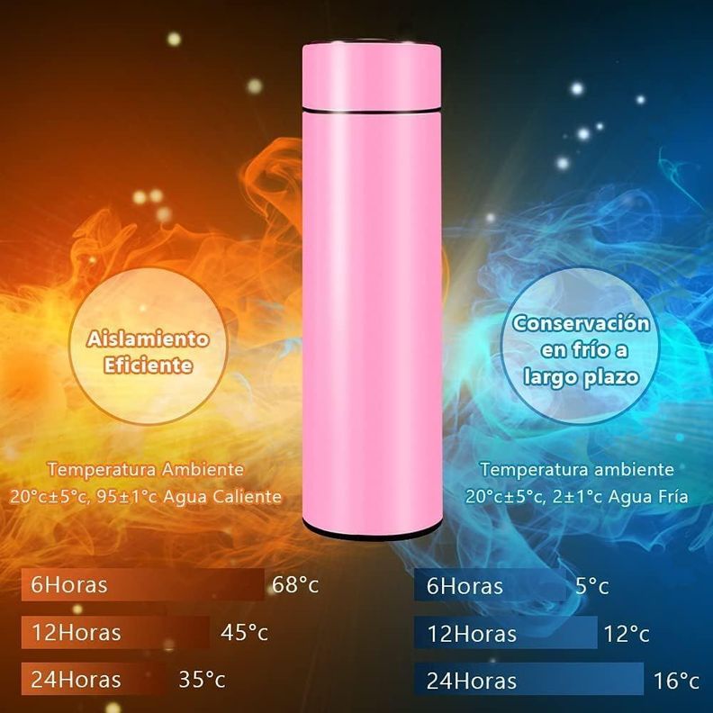 Termo Inteligente Vaso Agua Caliente Mug Termico Digital 500-4