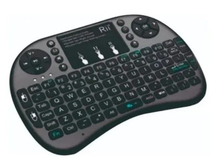 Mini Teclado Inalámbrico Con Iluminación Led Mouse Touchpad-0