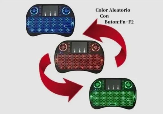Mini Teclado Inalámbrico Con Iluminación Led Mouse Touchpad-1