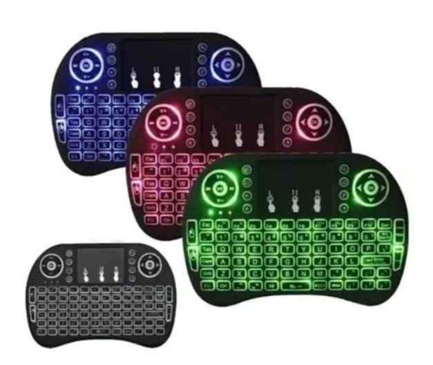 Mini Teclado Inalámbrico Con Iluminación Led Mouse Touchpad-2