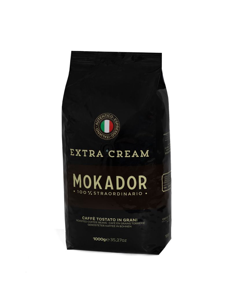 Café Extra Cream grano entero  1 kg. mezcla arábica robusta-0