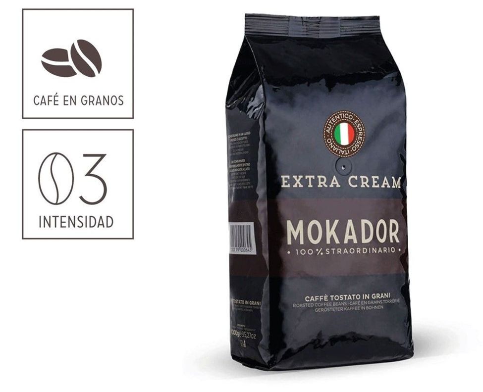 Café Extra Cream grano entero  1 kg. mezcla arábica robusta-2