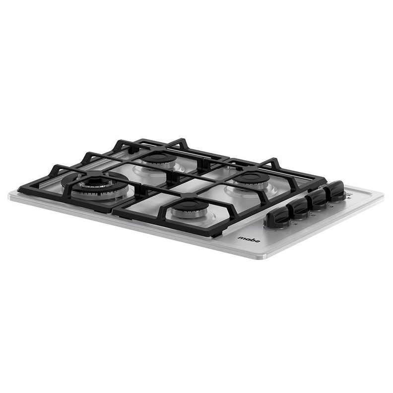 Encimera de Empotrar a Gas 60 cm Inoxidable Mabe CMG6044LD-1-1