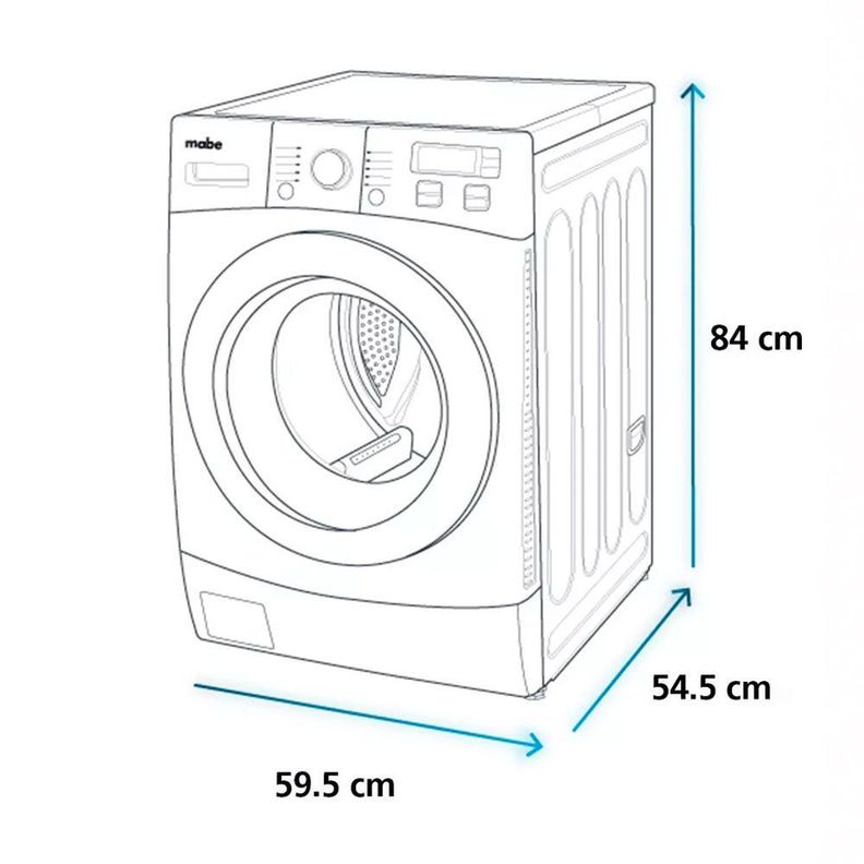 Secadora Eléctrica 10kg Blanca Mabe Sem101bdby-6