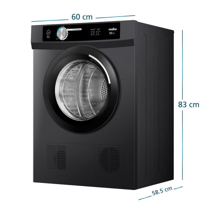 Secadora Eléctrica 220v 10 Kg Diamond Gray Mabe SEM010VDCL0-8
