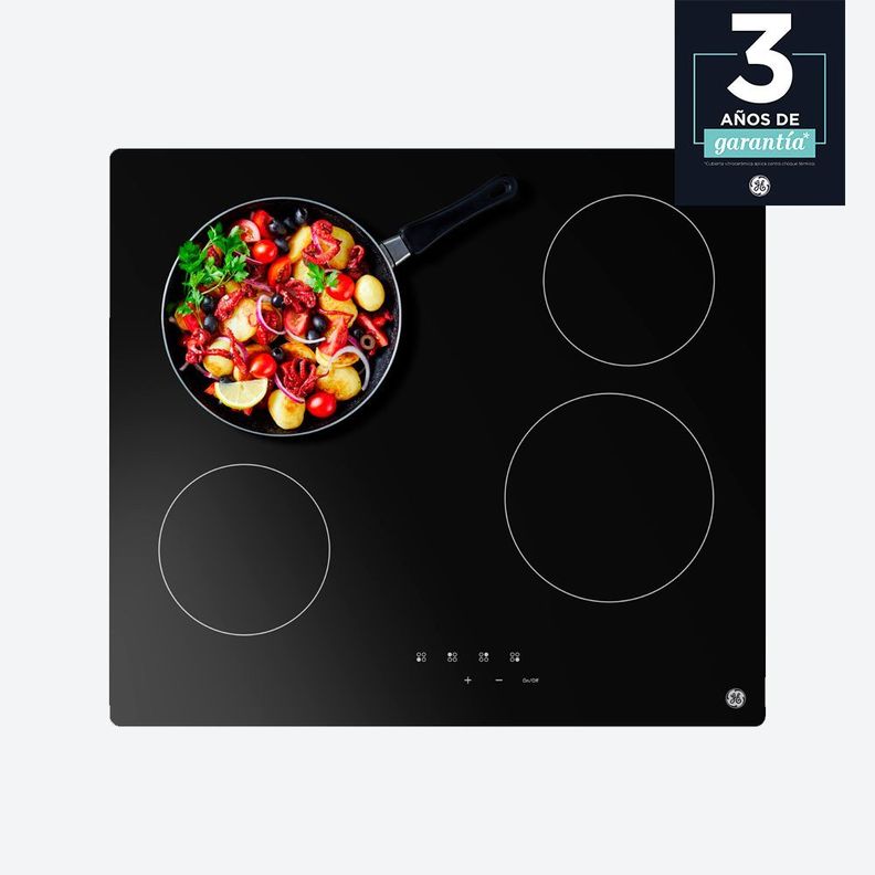Encimera Eléctrica 60cm Vitrocerámica Negro Ge Pg6040evn0-6