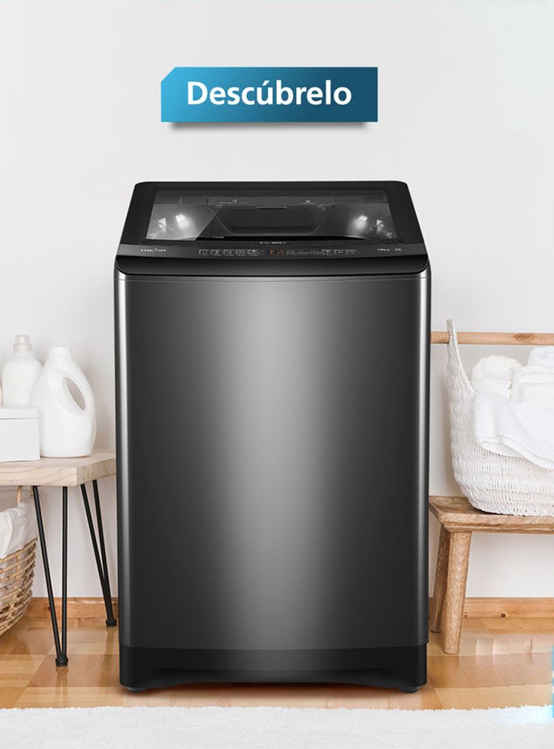 Lavadora Automática 9.5 Kg Diamond Gray Mabe Lma9520wdgcl0-1