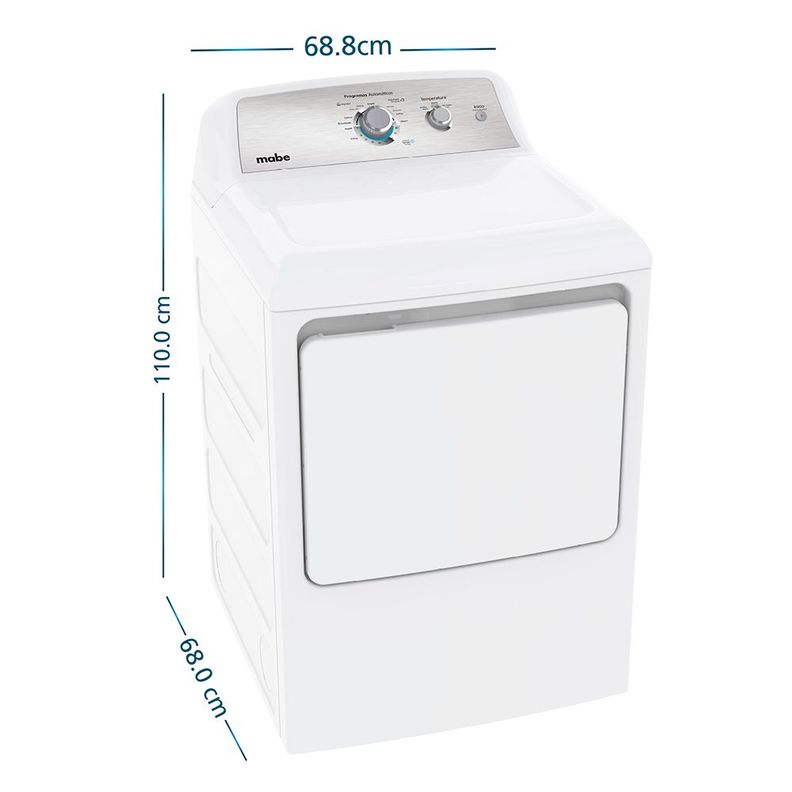 Secadora Eléctrica Frontal 20 Kg Blanca Mabe SME26N5MNBCL0-1