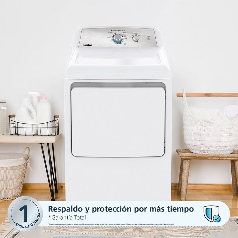 Secadora Eléctrica Frontal 20 Kg Blanca Mabe SME26N5MNBCL0-7