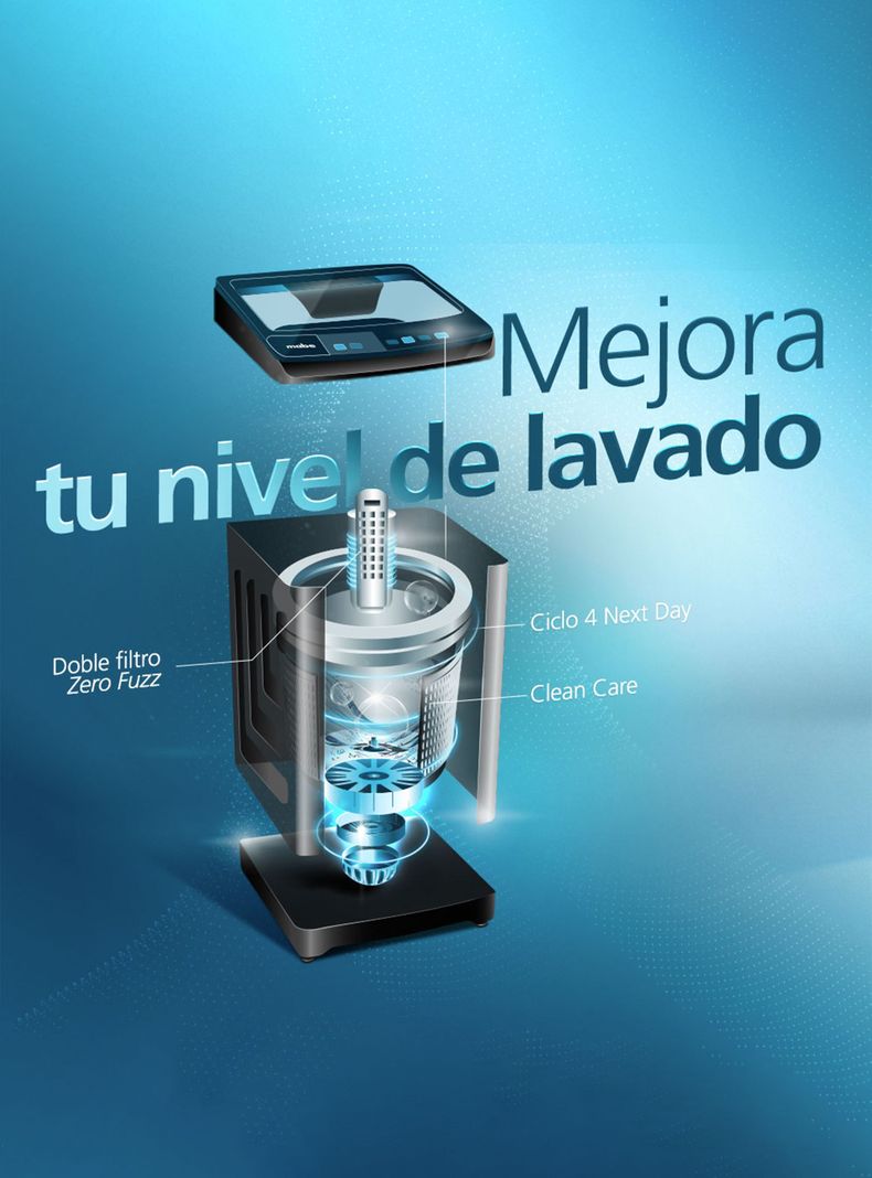 Lavadora Automática 17 Kg Diamond Gray Mabe Lma7120wdgcl0-4
