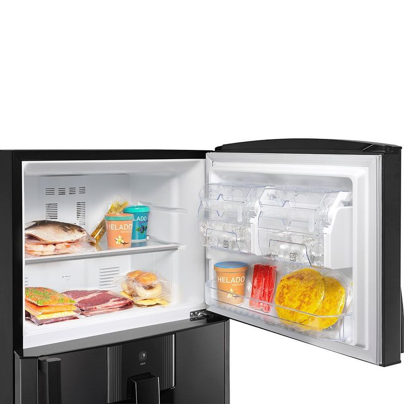 Refrigerador No Frost 400 L Brutos Black Steel Mabe Rmp410fzuc-6