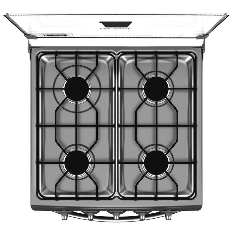 Cocina De Piso A Gas 52cm Inox Mabe Cmc5110ax0-6