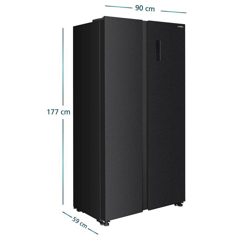 Refrigerador Side by Side 480L Brutos Black Mabe MSC480LKRPS0-1