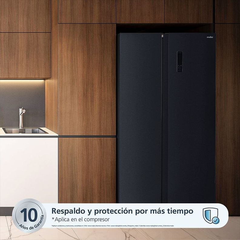 Refrigerador Side by Side 480L Brutos Black Mabe MSC480LKRPS0-3
