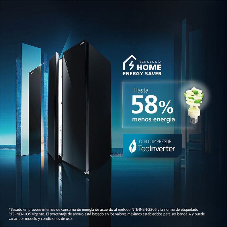 Refrigerador Side by Side 480L Brutos Black Mabe MSC480LKRPS0-9