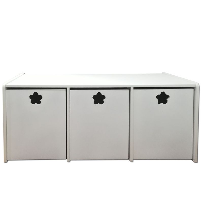 Juguetera 3 M Blanco Flor-0