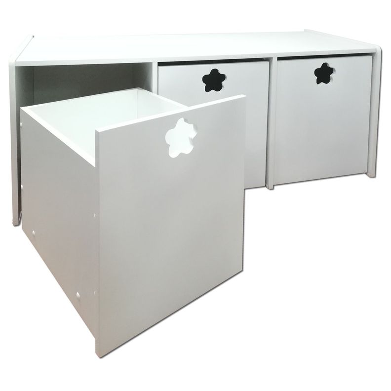 Juguetera 3 M Blanco Flor-1