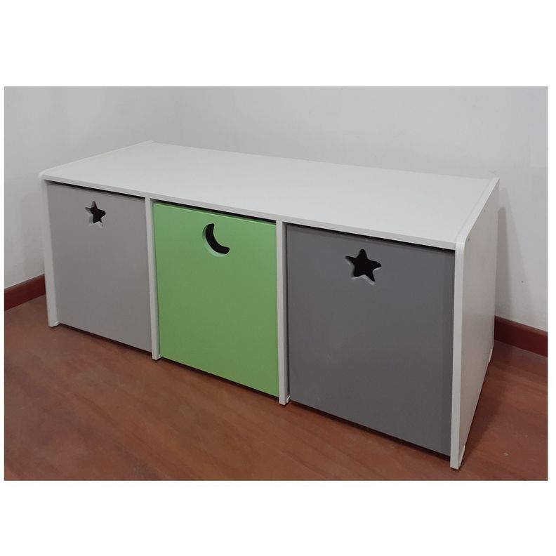 Juguetera 3 M Verde Gris-4