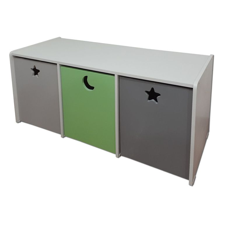 Juguetera 3 M Verde Gris-1