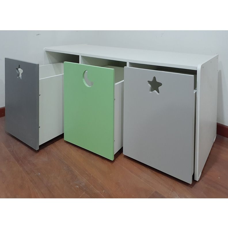 Juguetera 3 M Verde Gris-5