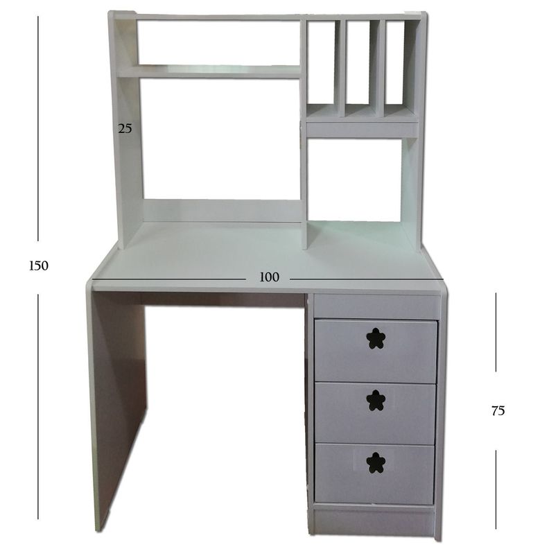 Escritorio Blanco Flor-3