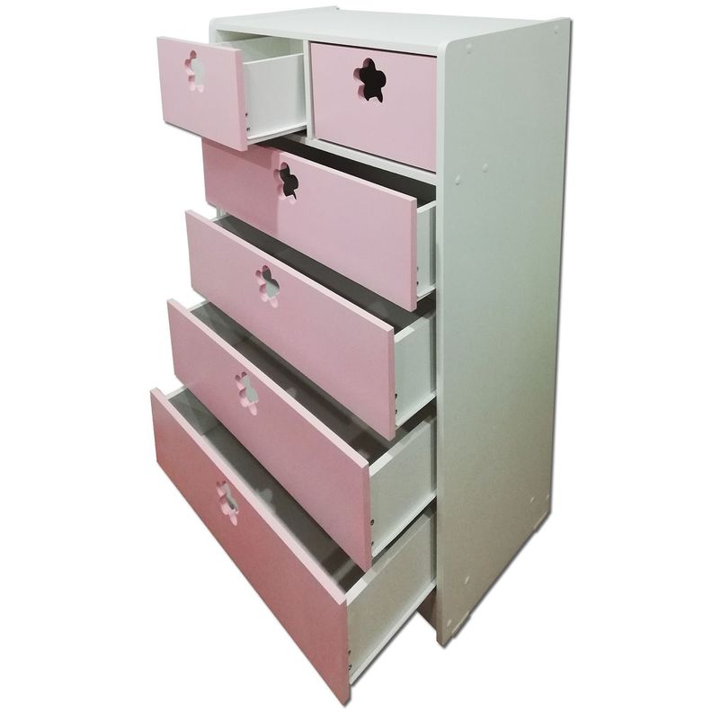 Cajonera 6 C Rosado Flor-0