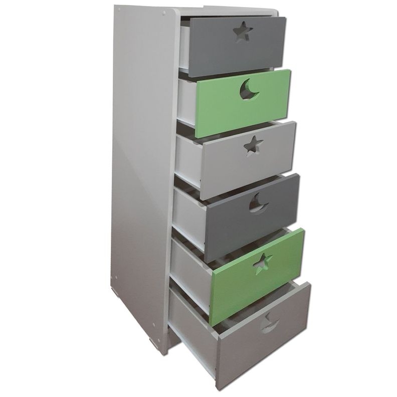 Cajonera 6 C Verde Gris-1