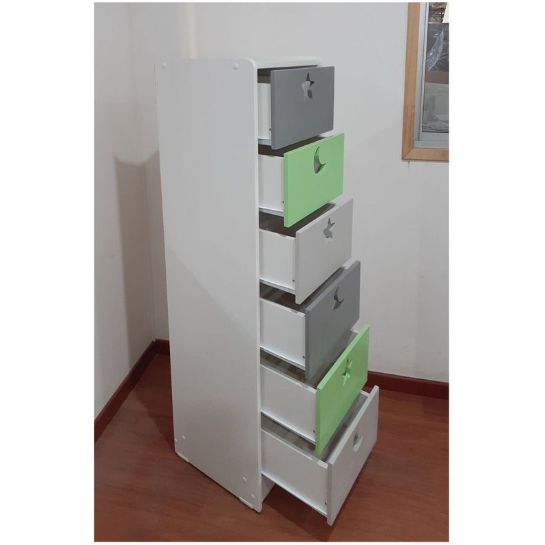 Cajonera 6 C Verde Gris-2